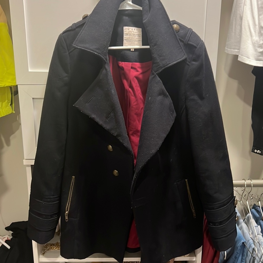 Cute Black Trench Coat
